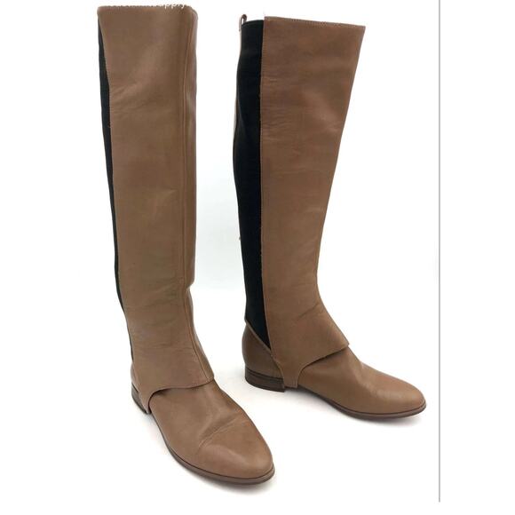 Kate Spade 'Saturday' Women's Tall Brown Leather Riding Boots - Size 6.5